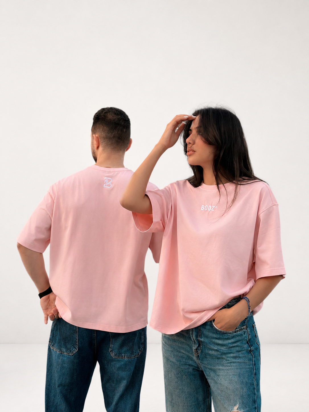 BODZ Boxy Fit T-Shirt — Pink