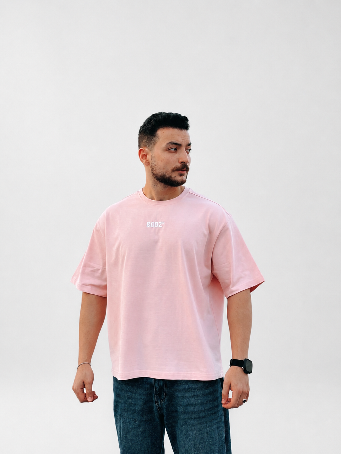 BODZ Boxy Fit T-Shirt — Pink