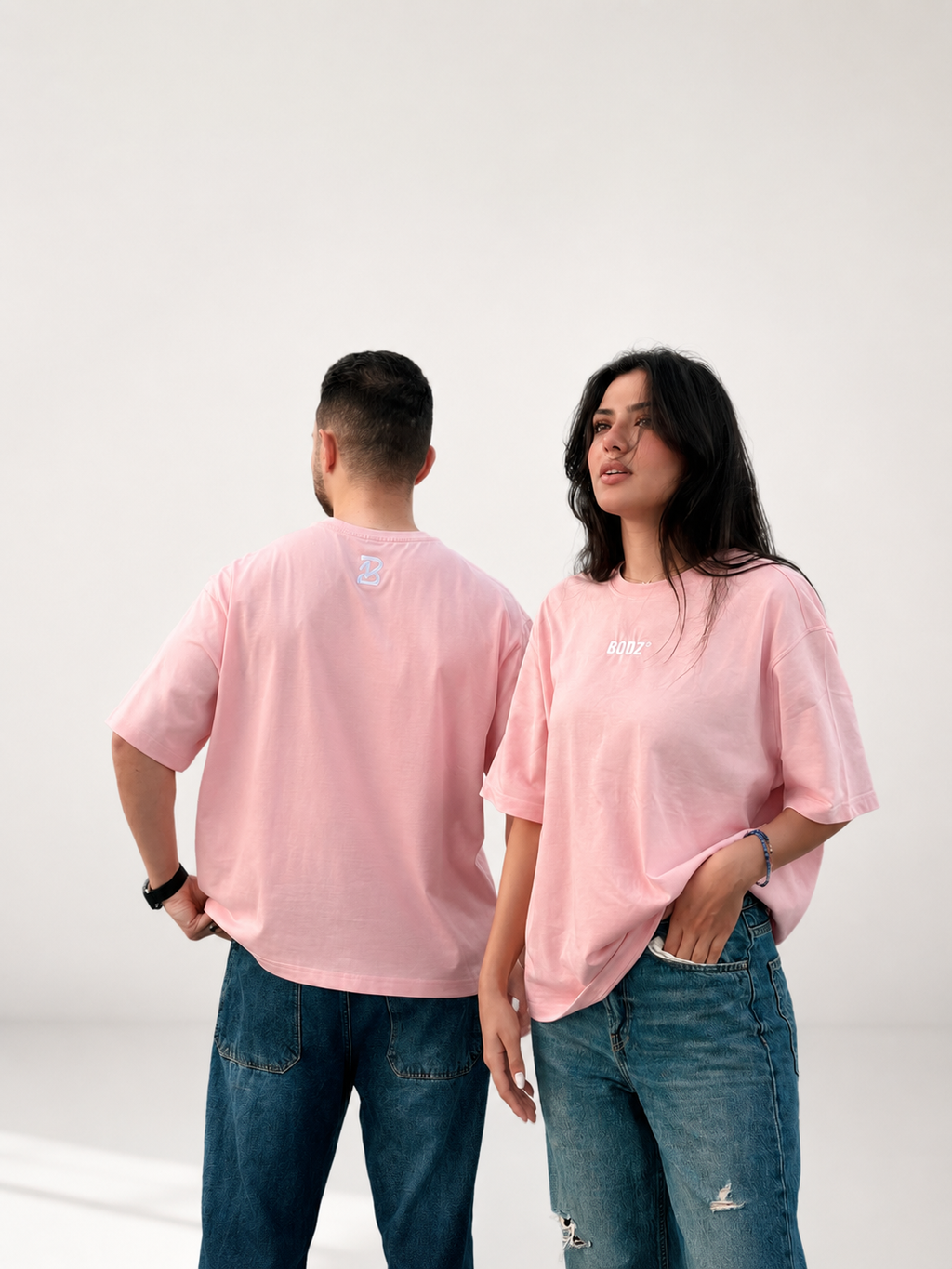 BODZ Boxy Fit T-Shirt — Pink