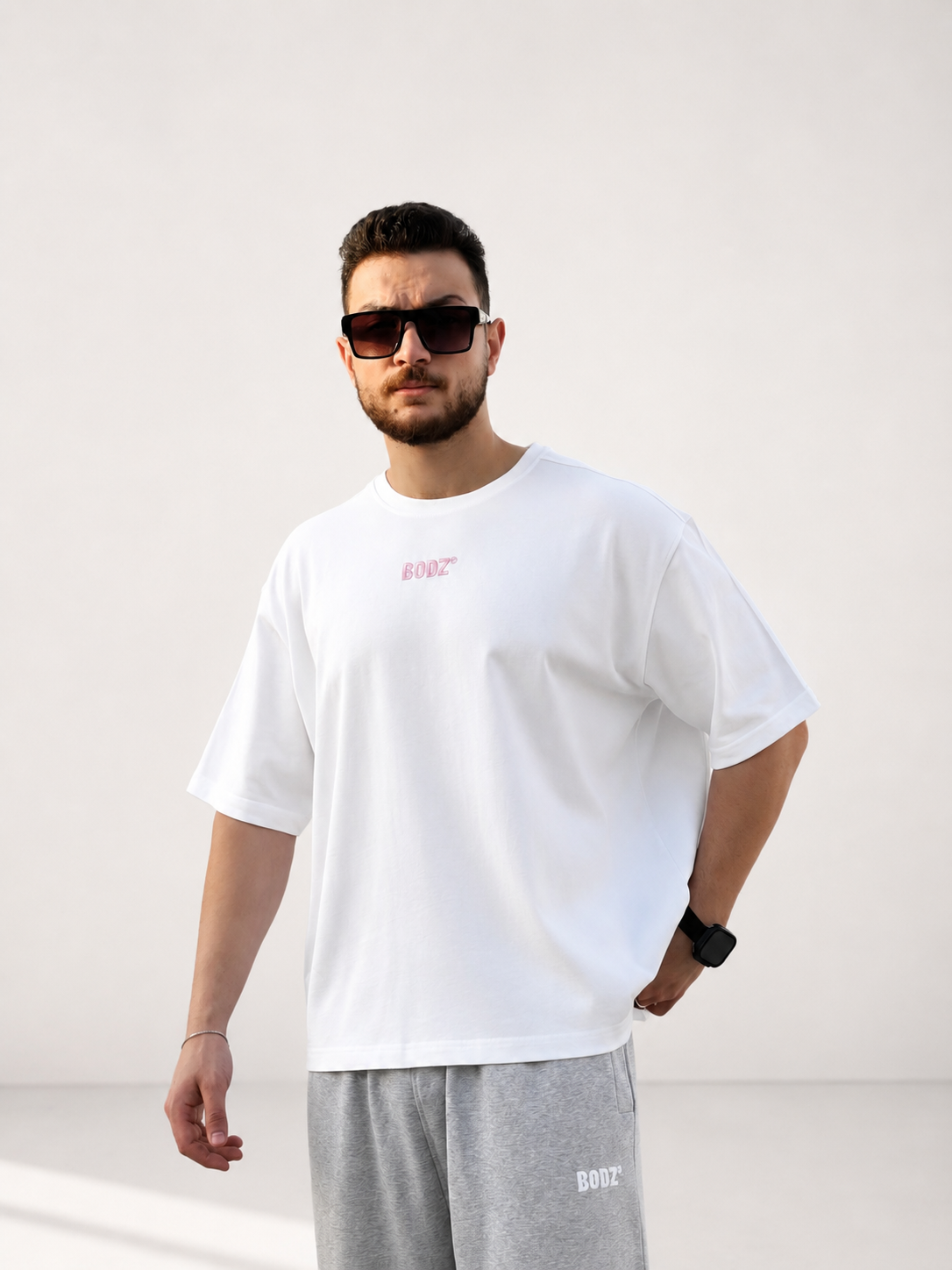 BODZ Boxy Fit T-Shirt — White
